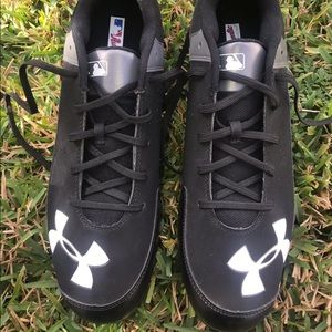 Baseball Shoes UNDER ARMOUR black&white size 13 US